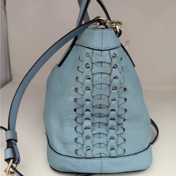Henri Bendel NOHO Tote Bag, Novelty Gusset in the color Chambray Blue - Picture 6 of 8